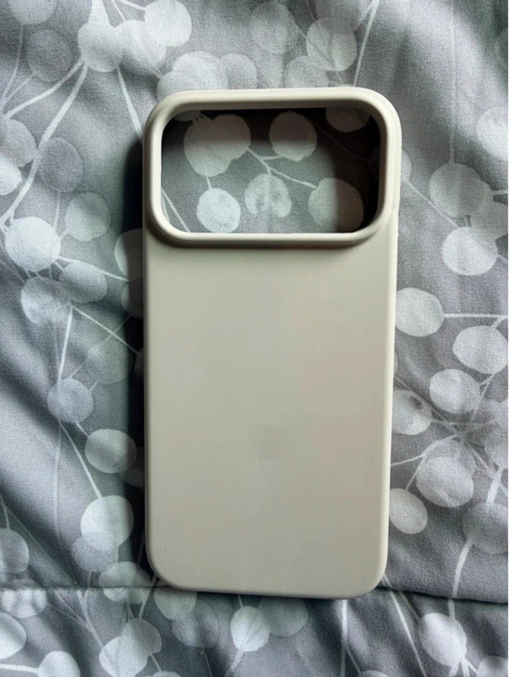 Silicone iPhone 17 Pro Max case stone gray